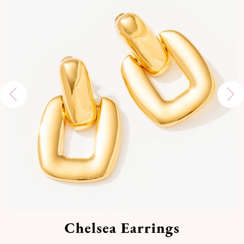 Frasier Sterling Chelsea Earrings 14k Gold-Plated New
